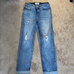 Mid Rise Boyfriend Jeans